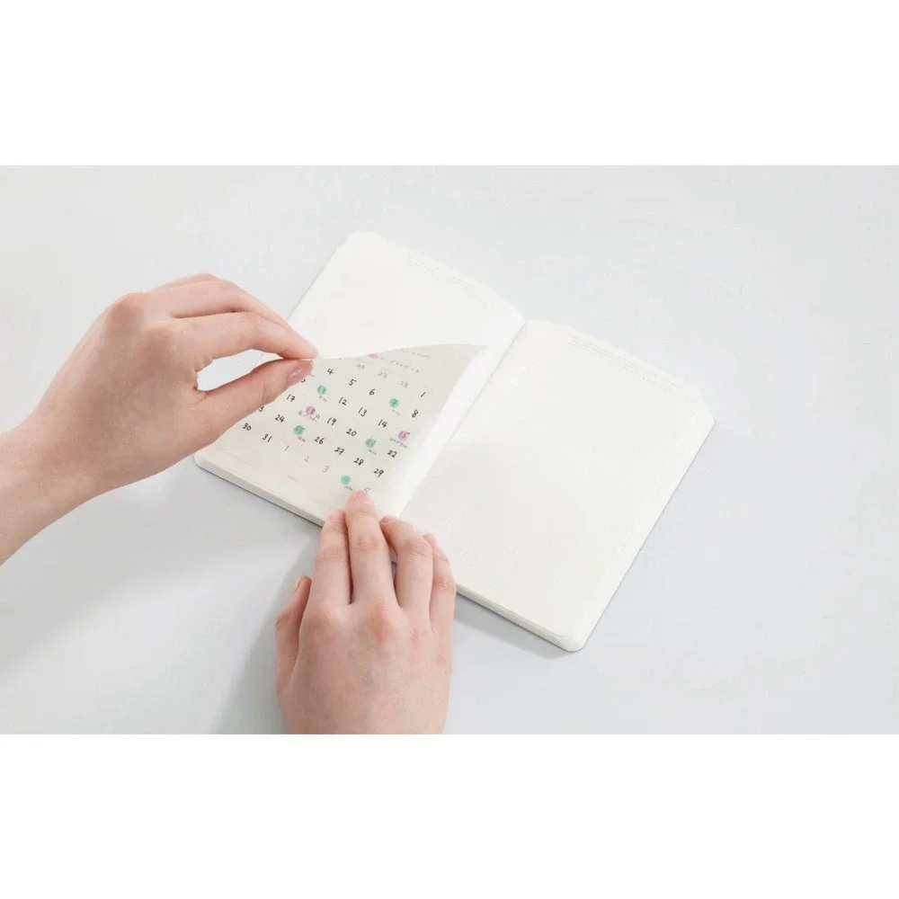 NEW Stalogy Removable Seal Calendar Blank S Free Monthly Planner JAPAN